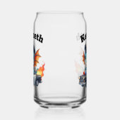 Baby Dragon Cop jaagt op dromen! Blikvorm Glas (Links)
