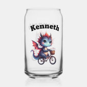 Baby Dragon Cycles in het voorjaar Blikvorm Glas (Achterkant)