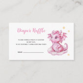 Baby Dragon Diaper Raffle Informatiekaartje (Voorkant)