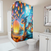 Baby Dragon Douchegordijn (In situ)