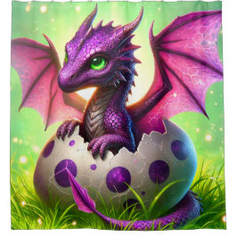 Baby Dragon Douchegordijn