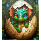 Baby Dragon Douchegordijn (Voorkant)