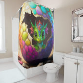 Baby Dragon Douchegordijn (In situ)