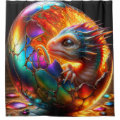 Baby Dragon Douchegordijn (Voorkant)