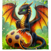 Baby Dragon Douchegordijn (Voorkant)