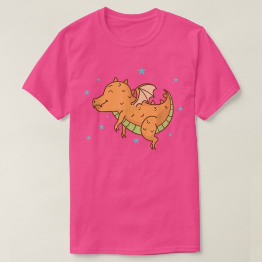 Baby Dragon dreams Fable Creature Fairy Tale T-shirt (Design voorkant)