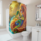 Baby Dragon en prinses Douchegordijn (In situ)