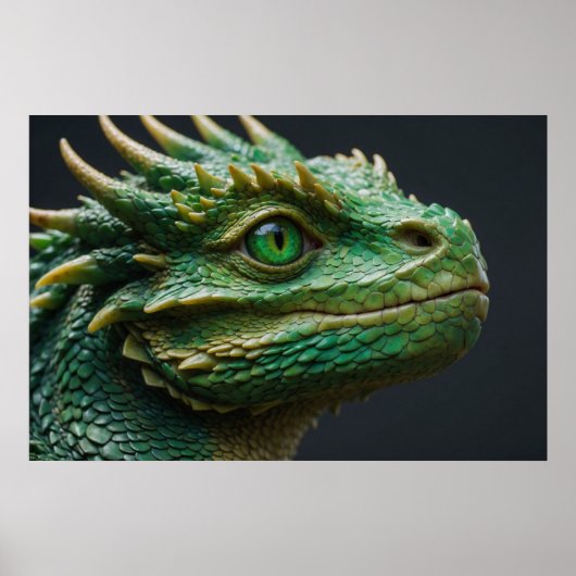 Baby Dragon Fantasy Art Poster (Voorkant)