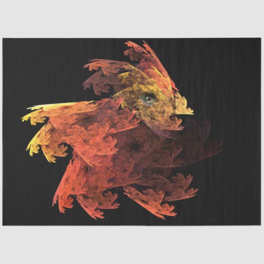 Baby Dragon Fractal Art Decoupage Tissuepapier (Voorkant)