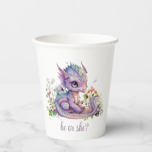 Baby Dragon Geslacht Onthullen Partij Papieren Bekers