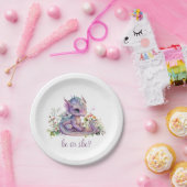 Baby Dragon Geslacht Onthullen Partij Papieren Bordje (Feest)