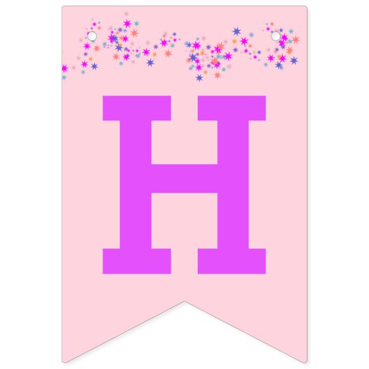 Baby Dragon HAPPY BIRTHDAY Leeftijd kleine meisjes Vlaggetjes (Tweede vlag)