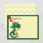 Baby Dragon Hartelijk dank Bedankkaart (Voorkant / Achterkant)