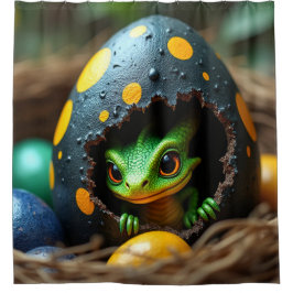 Baby Dragon Hatching Douchegordijn