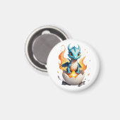 Baby Dragon Hatching Fantasy Magnet (Voorkant / Achterkant)