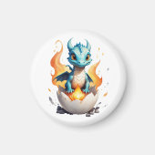 Baby Dragon Hatching Fantasy Magnet (Voorkant)