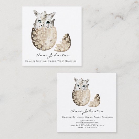 Baby Dragon Hatchling Visitekaartje (Voorkant / Achterkant)