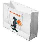 Baby Dragon Heart Gift Bag Groot Cadeauzakje (Voorkant Gekanteld)