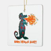 Baby Dragon Heart Ornament (Links)