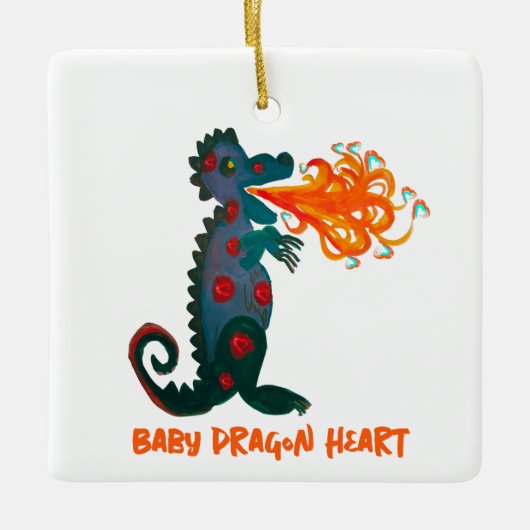 Baby Dragon Heart Ornament (Voorkant)