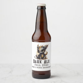 Baby Dragon Home Brew Beer Bier Etiket