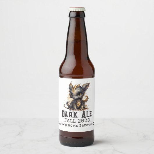 Baby Dragon Home Brew Beer Bier Etiket (Voorkant)