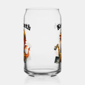 Baby Dragon in een bouwwagen! Blikvorm Glas (Links)