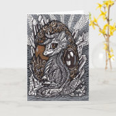 Baby Dragon Kaart (Gele Bloem)