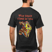 Baby Dragon kerstMannen T-Shirt (Achterkant)