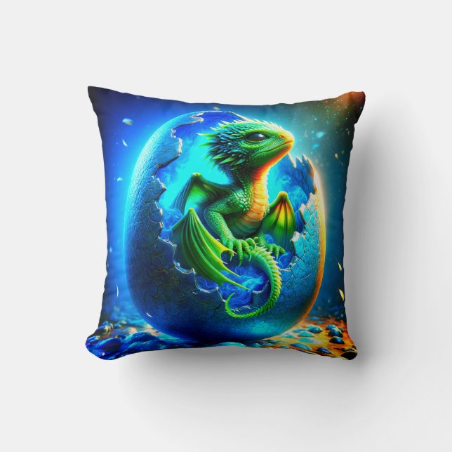 Baby Dragon Kussen (Voorkant)