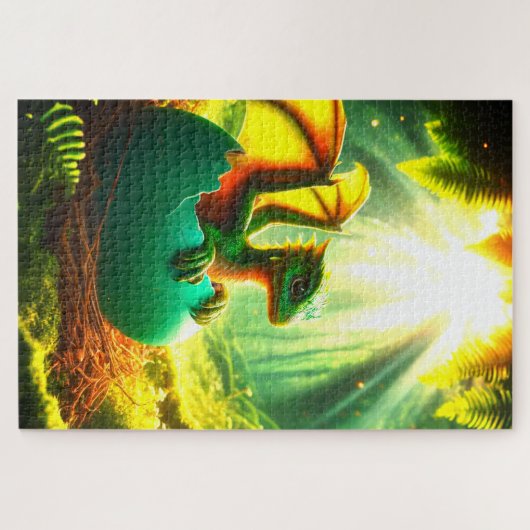 Baby Dragon Legpuzzel (Horizontaal)