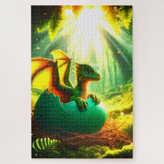 Baby Dragon Legpuzzel (Verticaal)