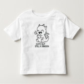 Baby Dragon Line Art – Cute & Funny Kinder Shirts (Voorkant)