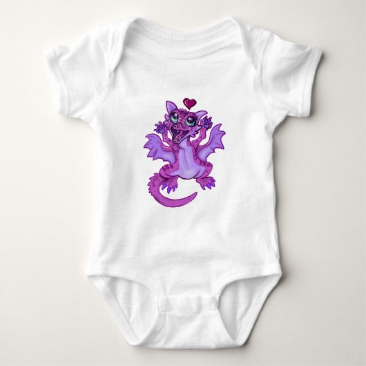 Baby Dragon Love Baby Bodysuit (Voorkant)