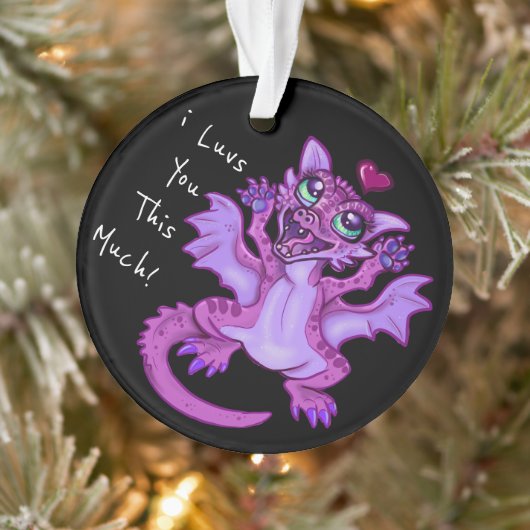Baby Dragon Love Ornament (Boom)