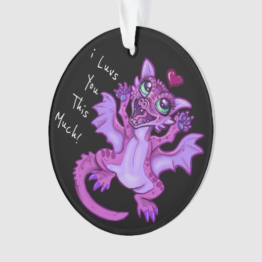 Baby Dragon Love Ornament (voorkant)