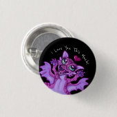 Baby Dragon Love Ronde Button 3,2 Cm (Voorkant /achterkant)