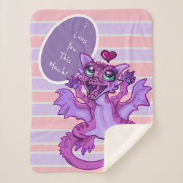 Baby Dragon Love Sherpa Deken
