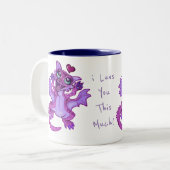 Baby Dragon Love Tweekleurige Koffiemok (Voorkant links)