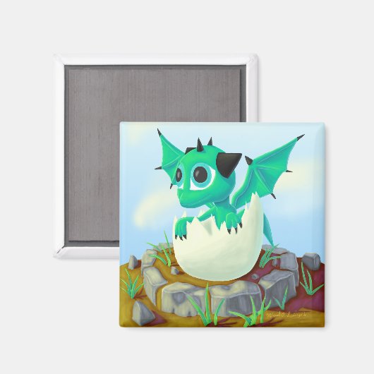 Baby Dragon Magneet (Voorkant / Achterkant)
