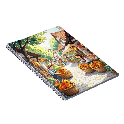 Baby Dragon Market Adventure Notitieboek (Rechterzijde)