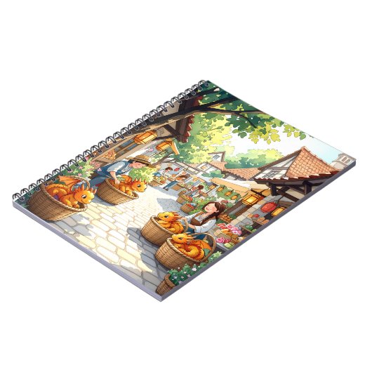 Baby Dragon Market Adventure Notitieboek (Linkerzijde)