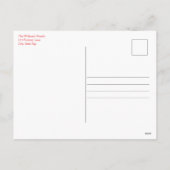 Baby Dragon met alle kerstcadeaus ai Feestdagenkaart (Achterkant)