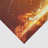 Baby Dragon met gloeiende vleugels & Orbs Decoupag Tissuepapier (Detail)