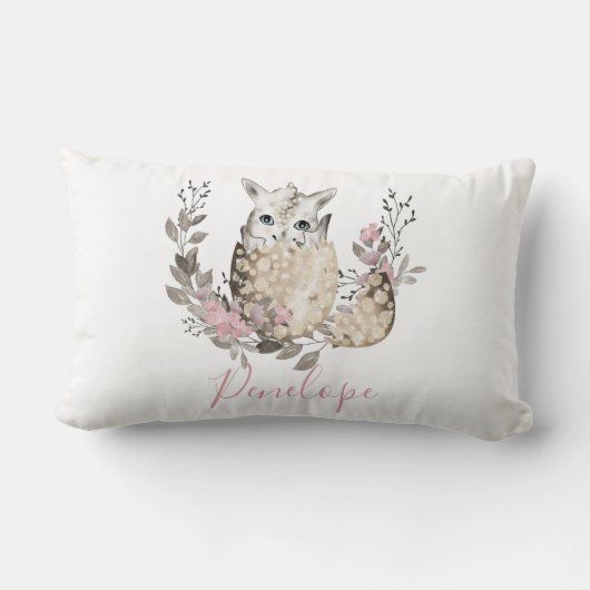 Baby Dragon Monogram Kussen (Achterkant)