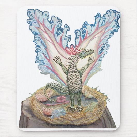 Baby Dragon Mousepad Muismat (Voorkant)