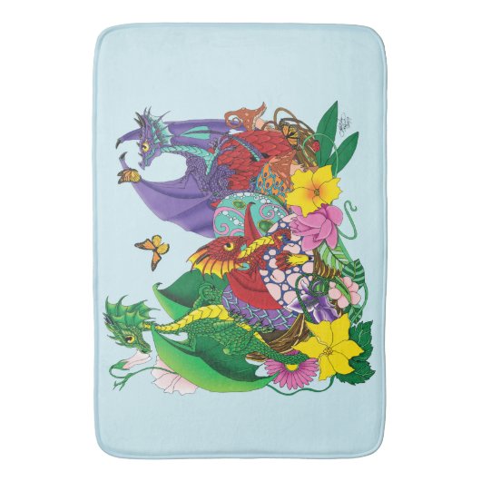 Baby Dragon Nest Fantasy Badmat (Voorkant Verticaal)