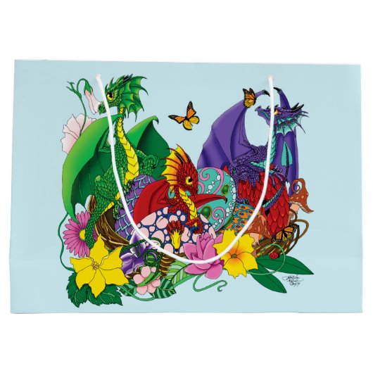 Baby Dragon Nest Fantasy Groot Cadeauzakje (Achterkant)