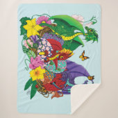 Baby Dragon Nest Fantasy Sherpa Deken (Voorkant)