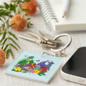 Baby Dragon Nest Fantasy Sleutelhanger (Voorkant Rechts)